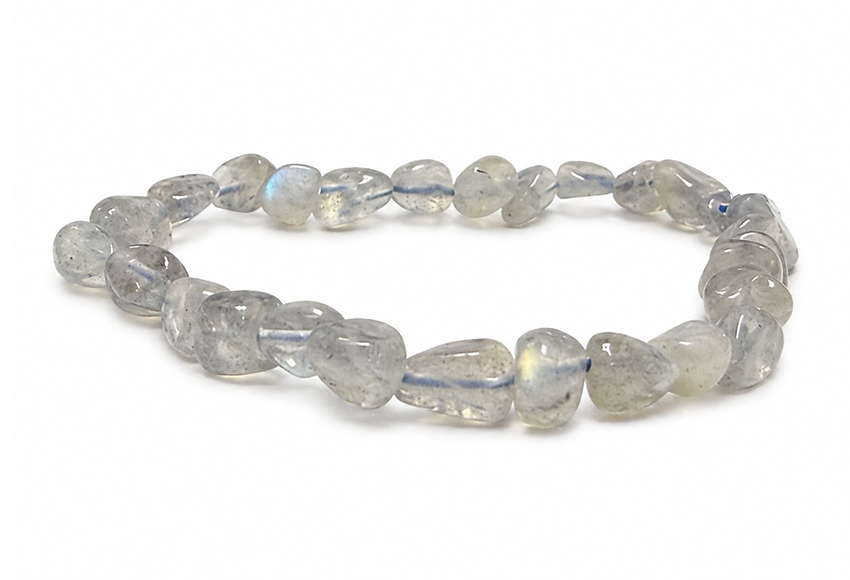 Labradorite Tumbled Stone Bracelet AA 5-8mm