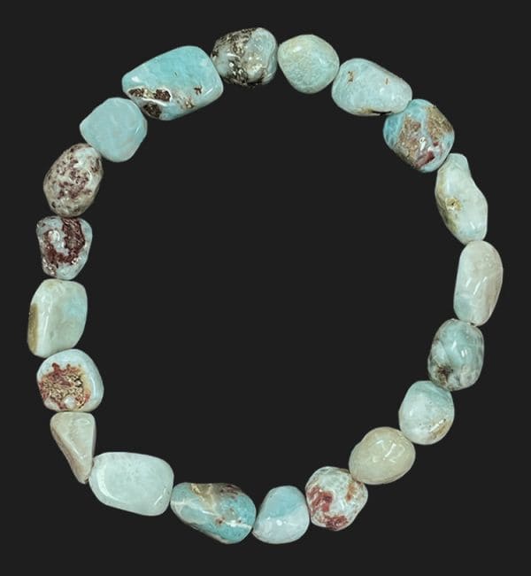 Larimar tumbled stones bracelet