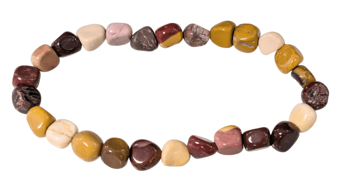 incense at Jaspe Mokaite A tumbled stones bracelet