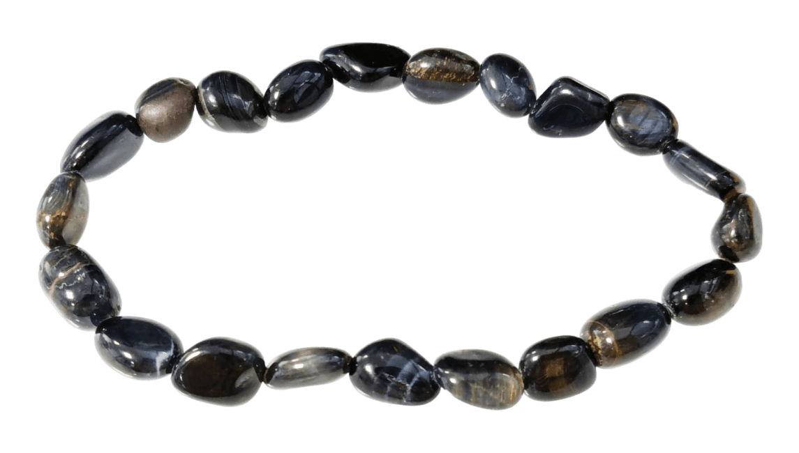 incense at Falcon eye A tumbled stones bracelet