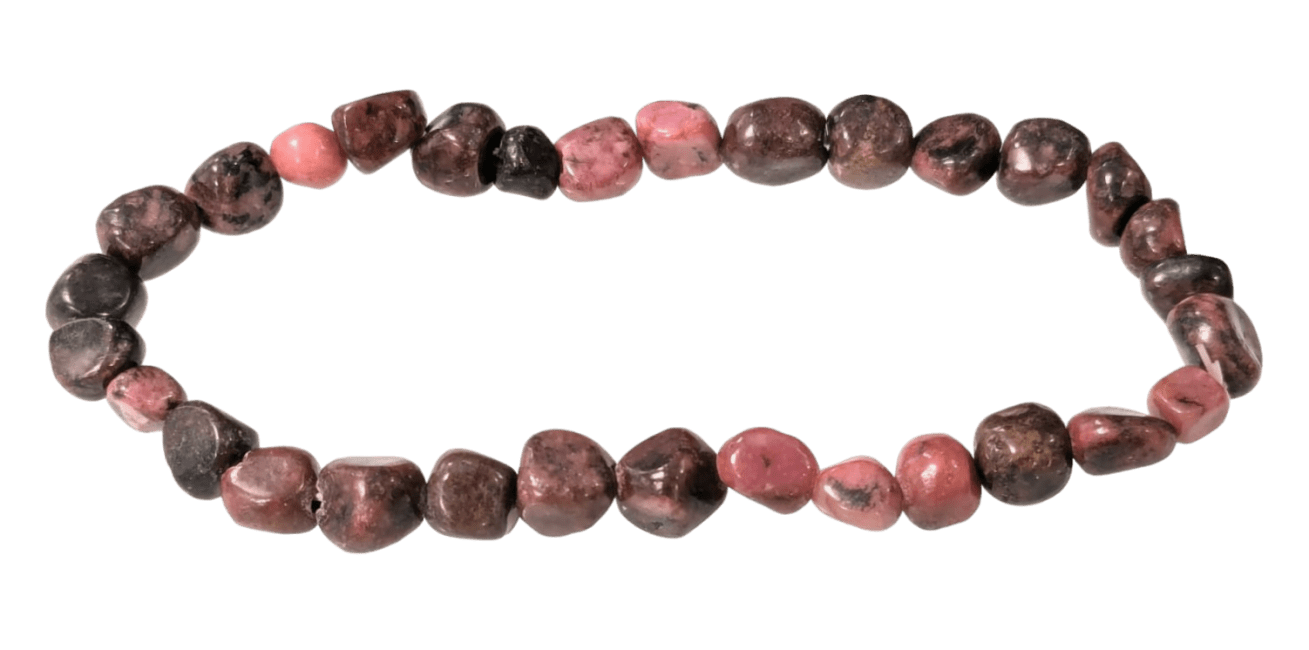 incense at Rhodonite A tumbled stones bracelet