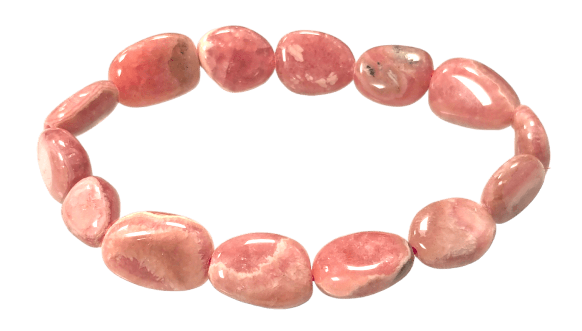 incense at Argentinian Rhodochrosite bracelet AA tumbled stones 8-12mm