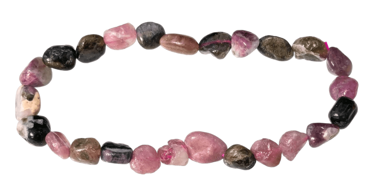 incense at Multicolor Turmaline A tumbled stones bracelet