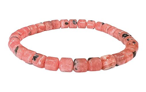 Argentinian Rhodochrosite AAA bracelet barrel beads 5-6mm