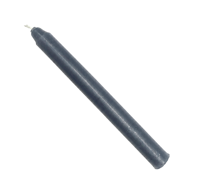 Goloka Solid-Coloured Grey Candles 13cm