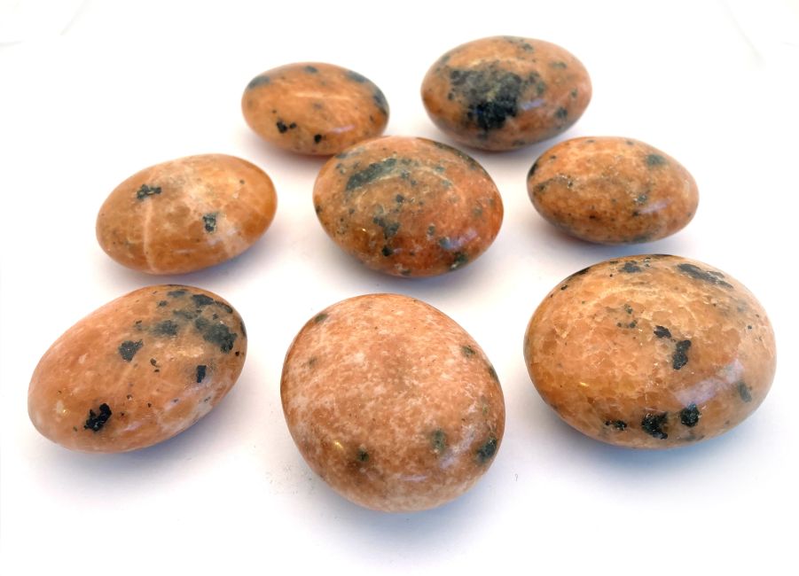 Orange Calcite Rolled Pebbles 500gr