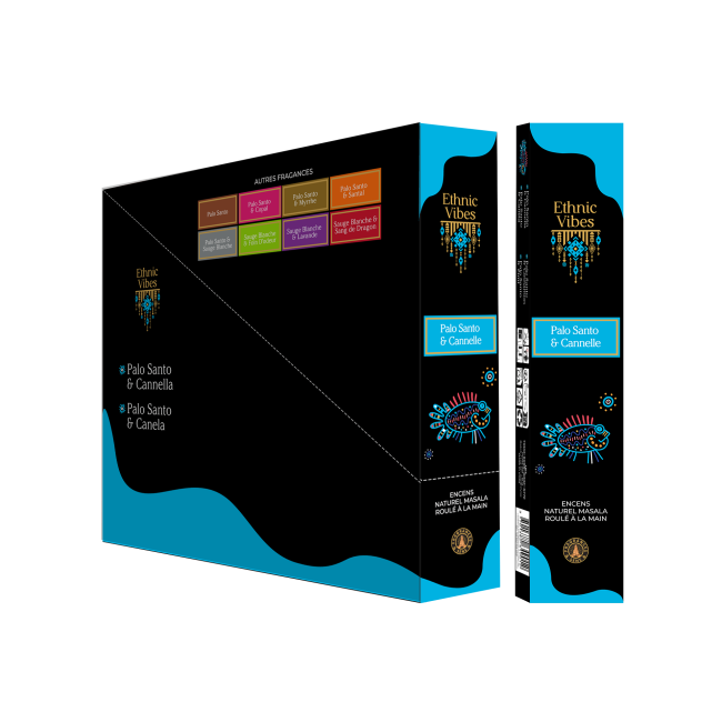 incense at Cinnamon & Palo Santo Fragrances & Sens Ethnic Vibes masala incense 15g