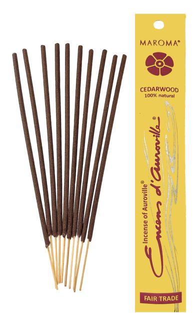 Auroville Cedar Incense 5x 10 Sticks