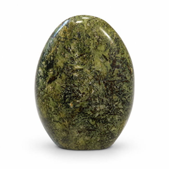 incense at Polished serpentine block 2.430kg