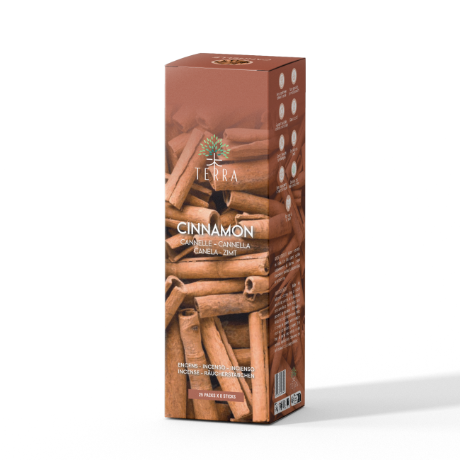 TERRA Cinnamon incense without charcoal 12grs