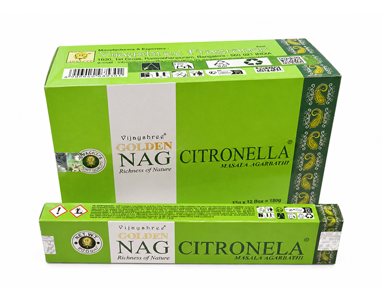 Incense Vijayshree Golden Nag Citronella 15g