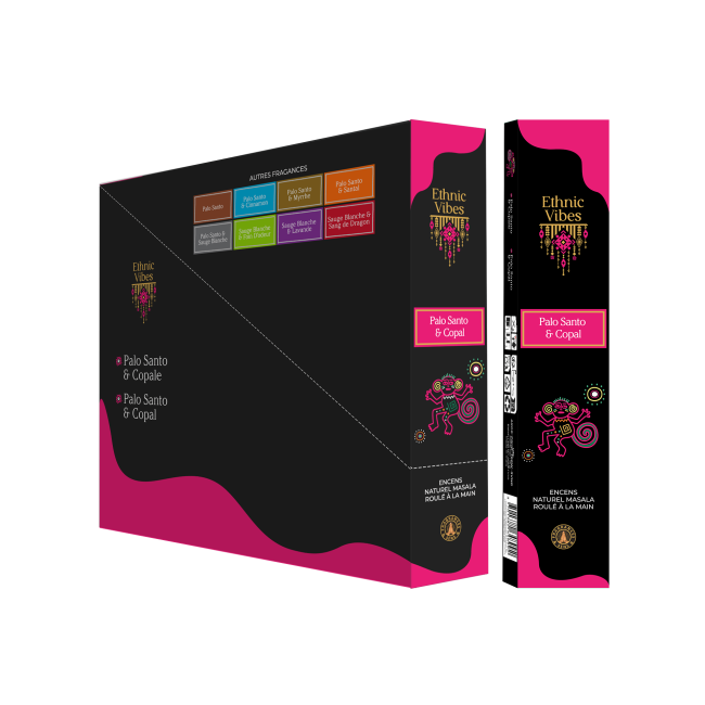 Incense Fragrances & Sens Ethnic Vibes Palo Santo & Copal Masala 15g