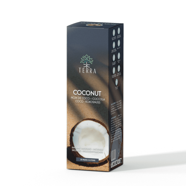 TERRA Coconut incense without charcoal 12grs