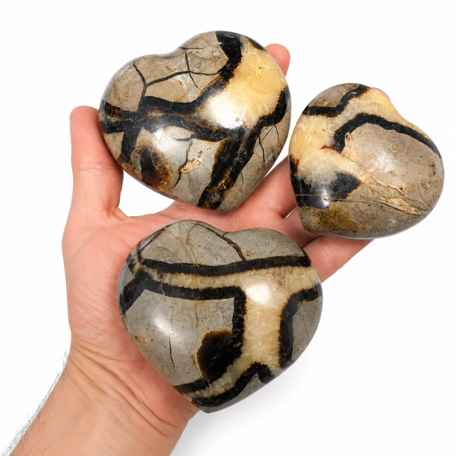 incense at Lot of 3 Septaria Hearts 1000g