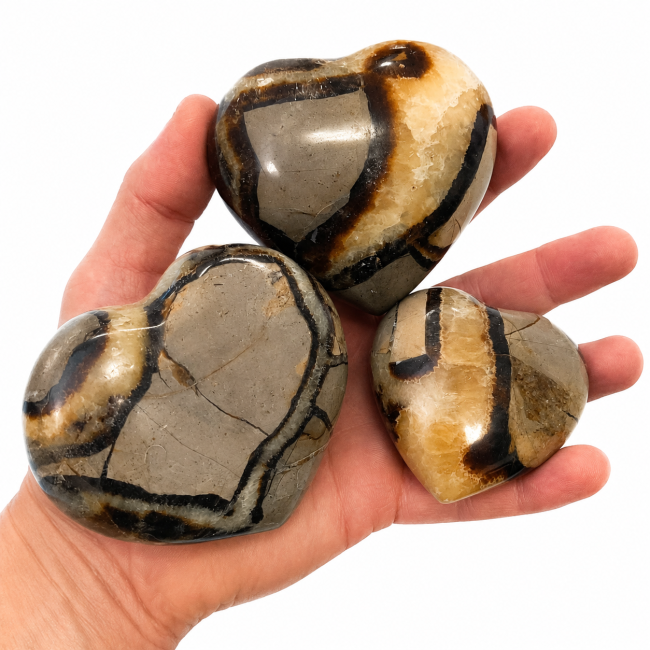 incense at Lot of 3 Septaria Hearts 950g