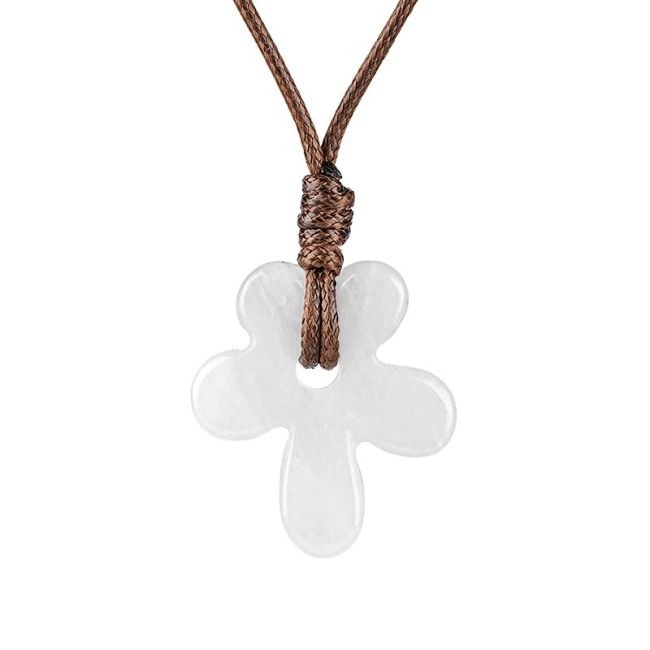 incense at Rock Crystal Flower Necklace