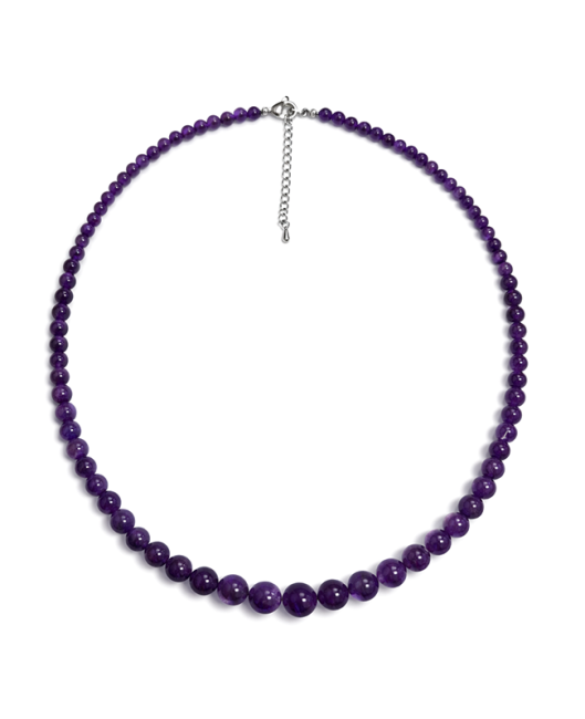 Amethyst A+ Necklace Drop Beads 4-12mm 50cm
