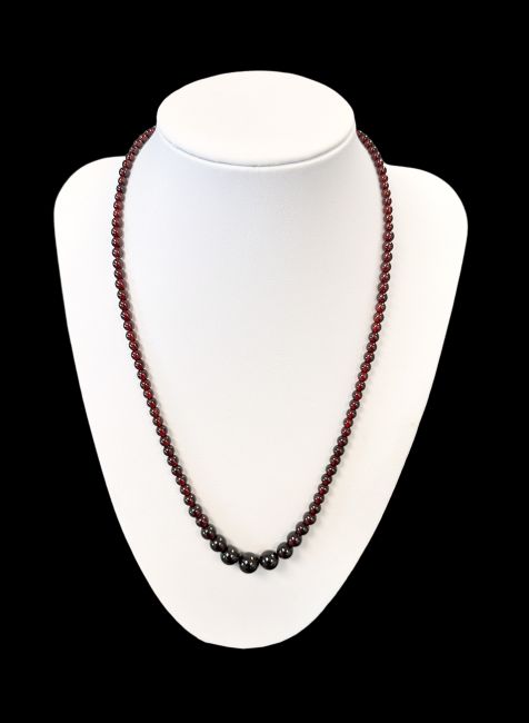 Red Garnet AA Necklace Drop Beads 3.5-9mm 45cm