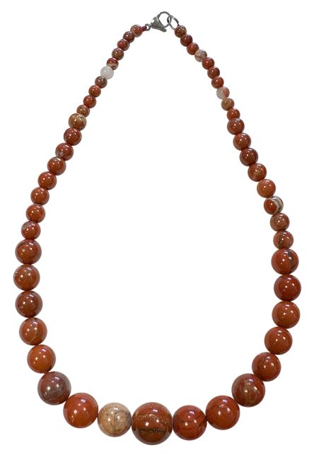 Red Jasper Necklace Drop Beads 6-14mm 45cm