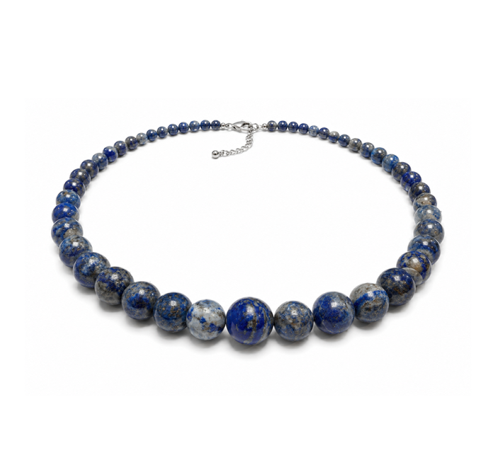 incense at Lapis Lazuli AB Graduated Bead Necklace 4-12mm 50cm