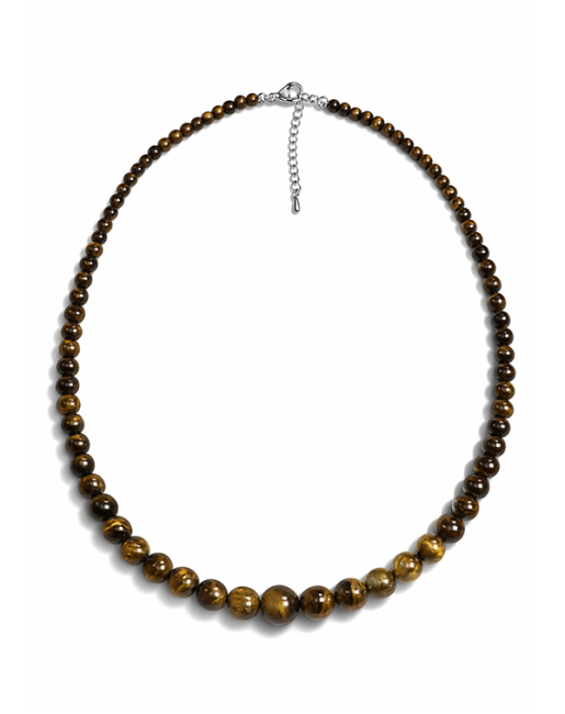 Tiger Eye A Necklace Drop Beads 4-12mm 50cm