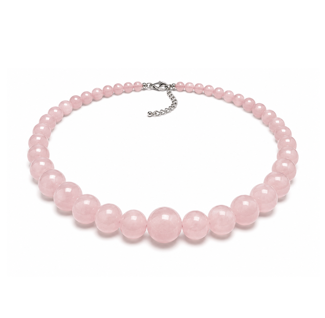 incense at Rose Quartz A Graduated Bead Necklace 4-12mm 50cm