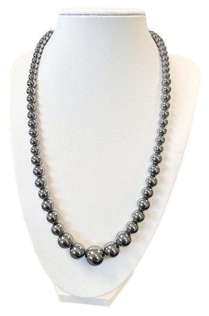 Terahertz Necklace Drop Beads 4-9mm 45cm