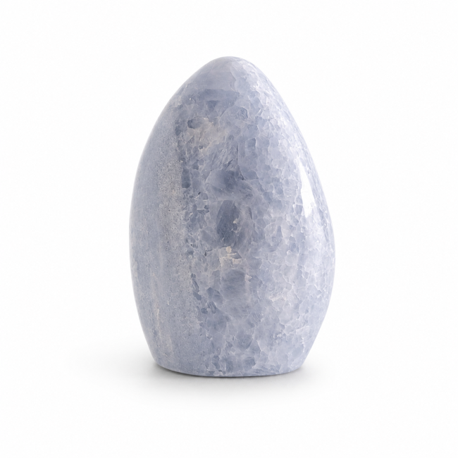 polished blue calcite 1.875 kg