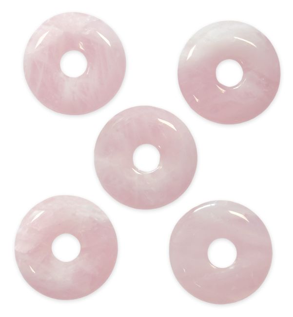 Pink Quartz Donut 3cm x5
