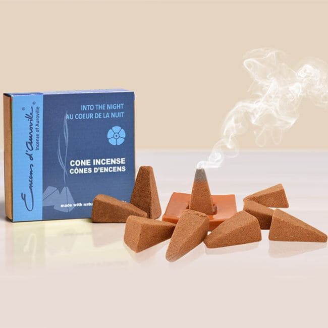 incense at Auroville Into The Night Incense 5x10 Cones|gb