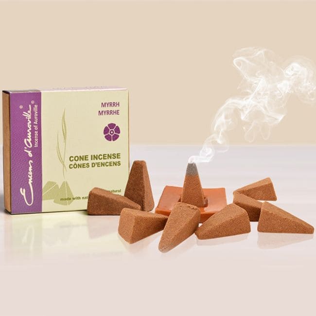 incense at Auroville Myrrh Incense 5x10 Cones|gb