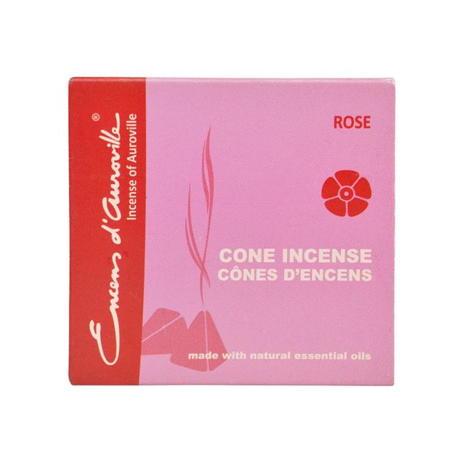 Auroville Rose Incense 5x10 Cones