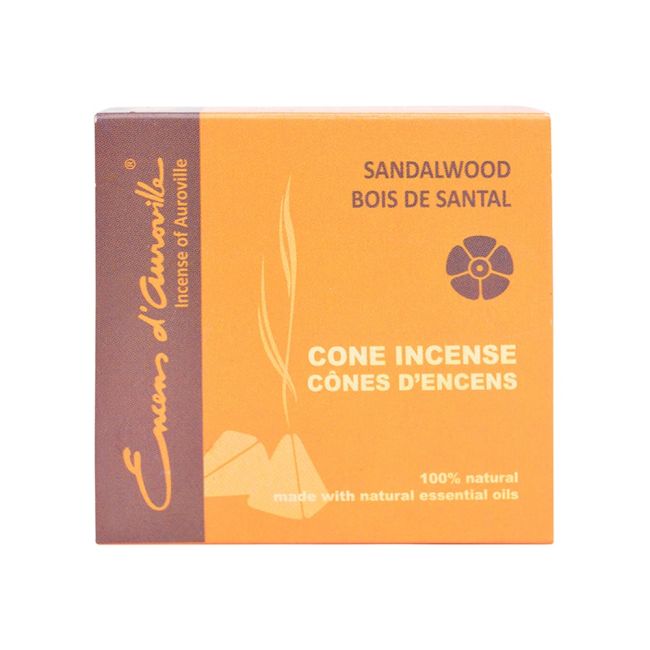 Auroville Sandalwood Incense 5x10 Cones