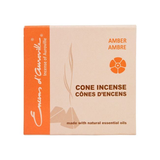 Auroville Amber Incense 5x10 Cones