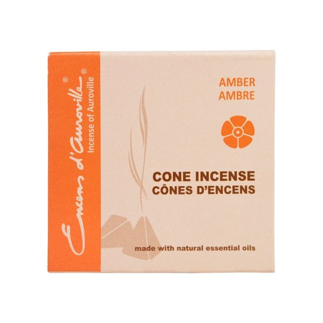 Auroville Amber Incense 5x10 Cones