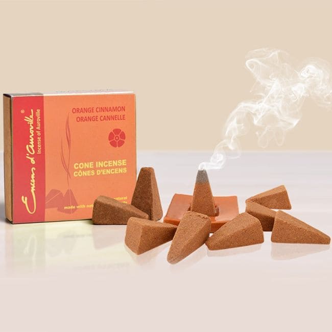 incense at Auroville Orange Cinnamon Incense 5x10 Cones|gb