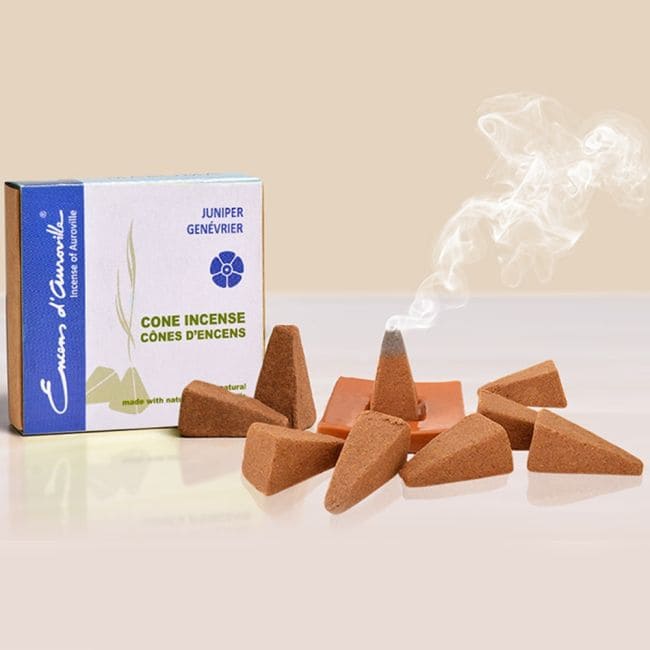 incense at Auroville Incense Juniper 5x10 Cones|gb