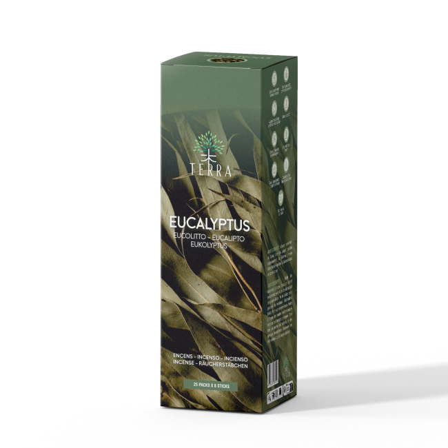 TERRA Eucalyptus incense without charcoal 12grs