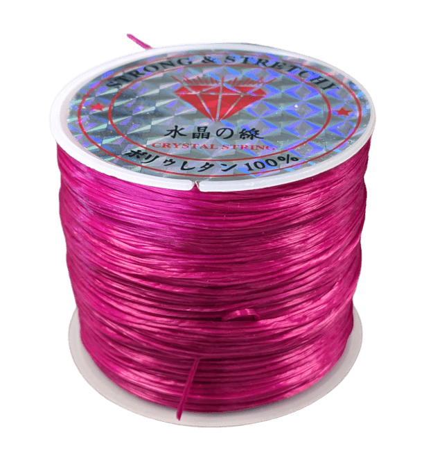 Flat elastic thread Fuchsia 50m