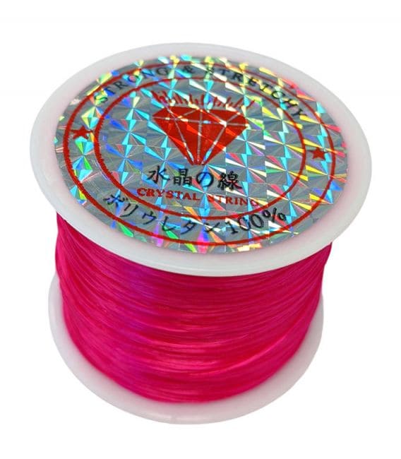 Flat Pink elastic wire 50m