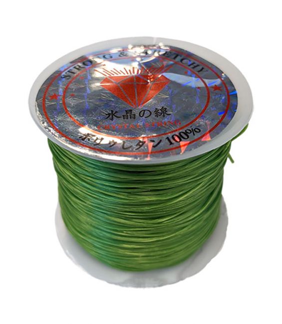 Flat Green elastic wire 50m
