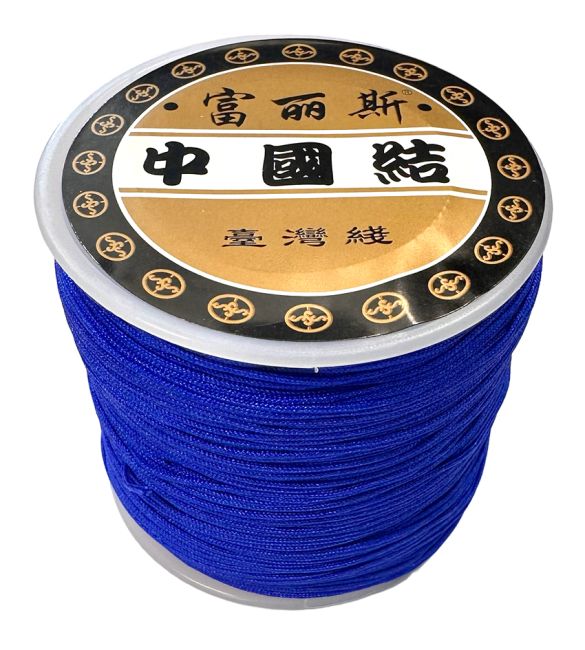 Blue Polyester Cord Thread 0.8mm 100 meters