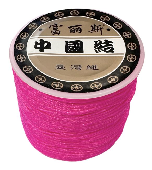Polyester Cord Thread Pink 0.8mm 100 meters