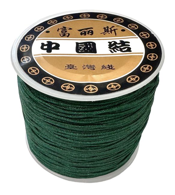 Green Polyester Cord Thread 0.8mm 100 meters