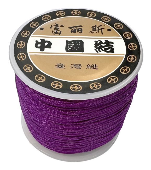 Purple Polyester Cord Thread 0.8mm 100 meters