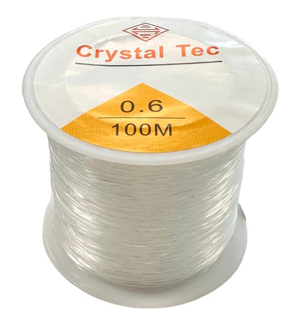 Crystal round elastic cord 0.6mm 100m