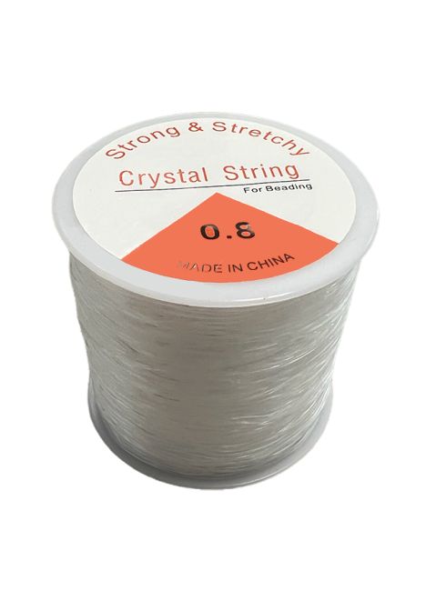 Round transparent elastic thread 0.80mm 100m