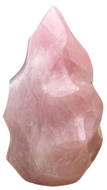 Block of Rose Quartz in flame 1.190kg