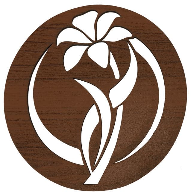 Wooden magnetic panel Flower