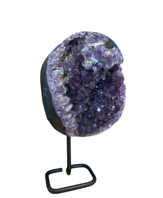 Peru AA amethyst geode on base 1.63 kg